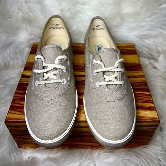 Vintage Keds Grasshoppers Leeward Taupe Beige White Womens Shoes 9M - EF 9201 - Picture 5 of 9
